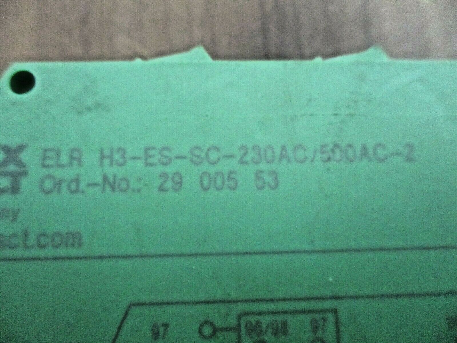 Phoenix Contact Hybrid Motor Starter ELR H3-ES-SC-230AC/500AC-2 Input: 230VAC