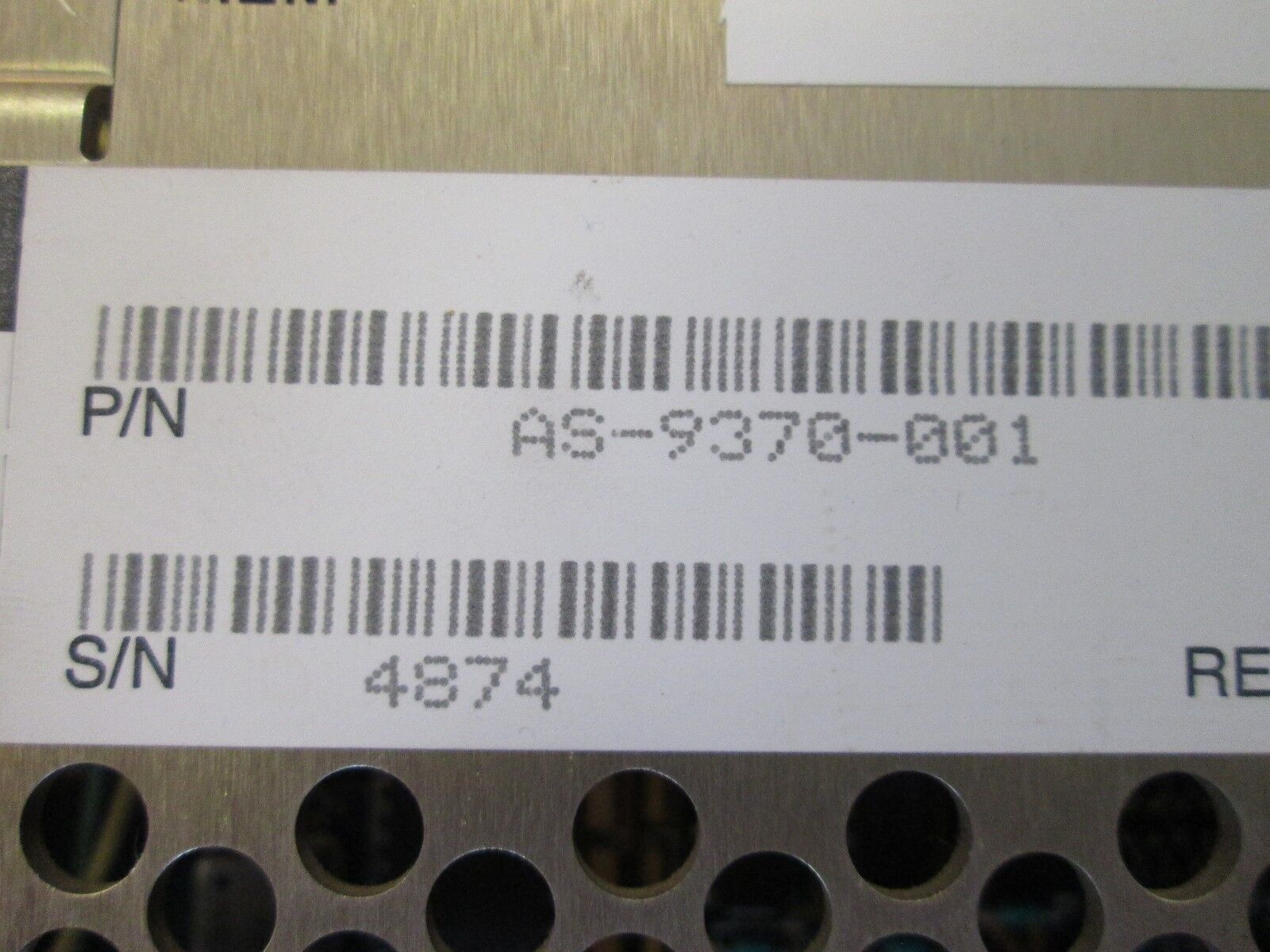 Modicon Programmable Controller AS-9370-001 115/220V .6/.3A 50/60Hz Used