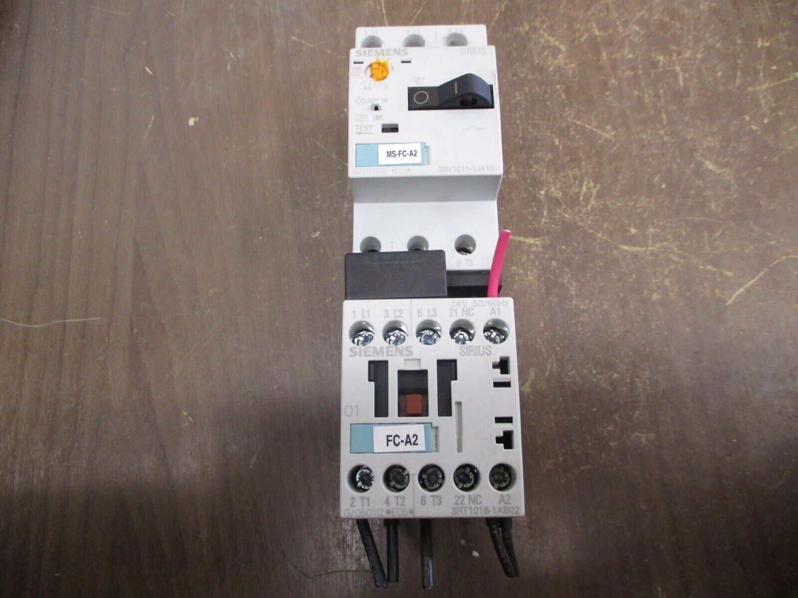 Siemens Sirius Starter 3RT1016-1AB02 / 3RV1011-1JA10 24V Coil Trip: 7-10A Used