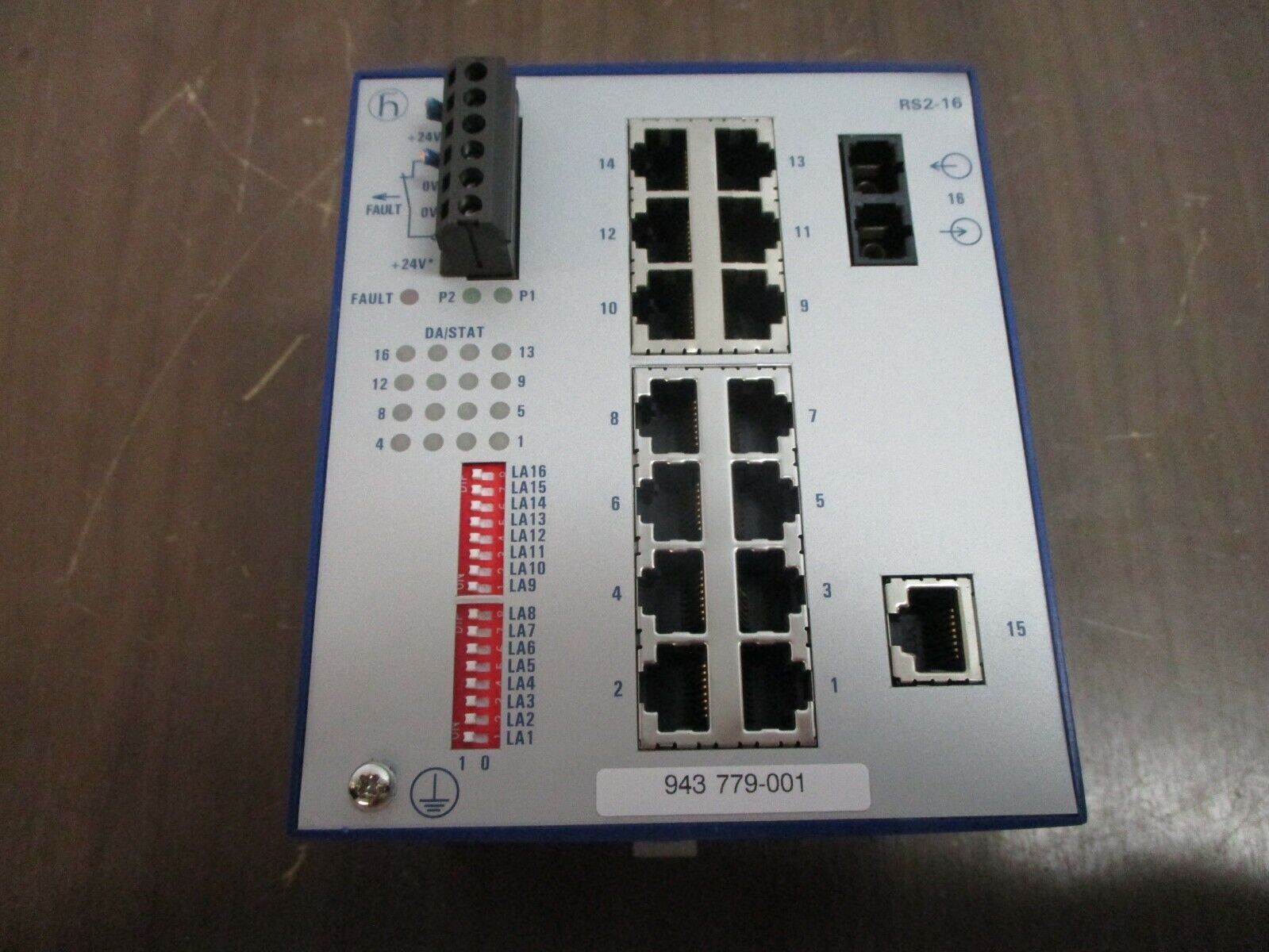 Hirschmann Ethernet Rail Switch RS2-16 1MM SC 16-Port 18-32VDC 0.4-.25A Used