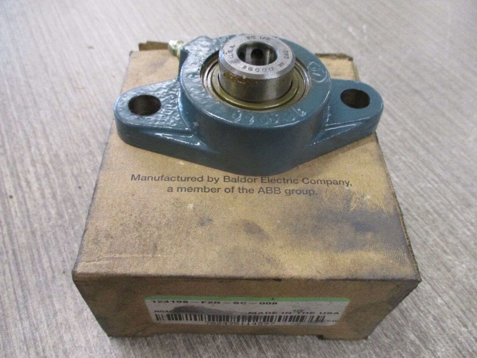 Dodge Flange Bearing 124198-F2B-SC-008 1/2" New Surplus