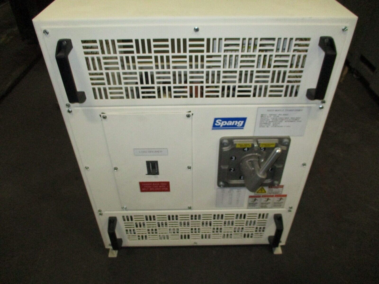 Spang Transformer w/ Breaker Disconnect L19141 20kVA 1Ph Pri: 480V Sec: 130/220V