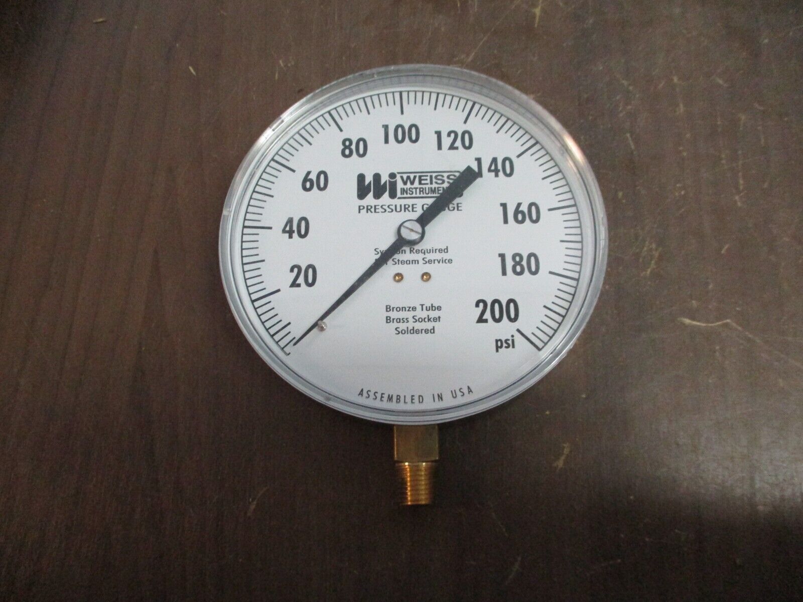 Weiss Instruments Pressure Gauge 4CTS-200 Range: 0-200PSI New Surplus