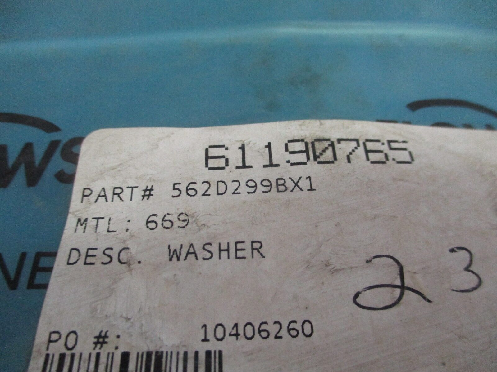 Flowserve Washer 562D299BX1 New Surplus