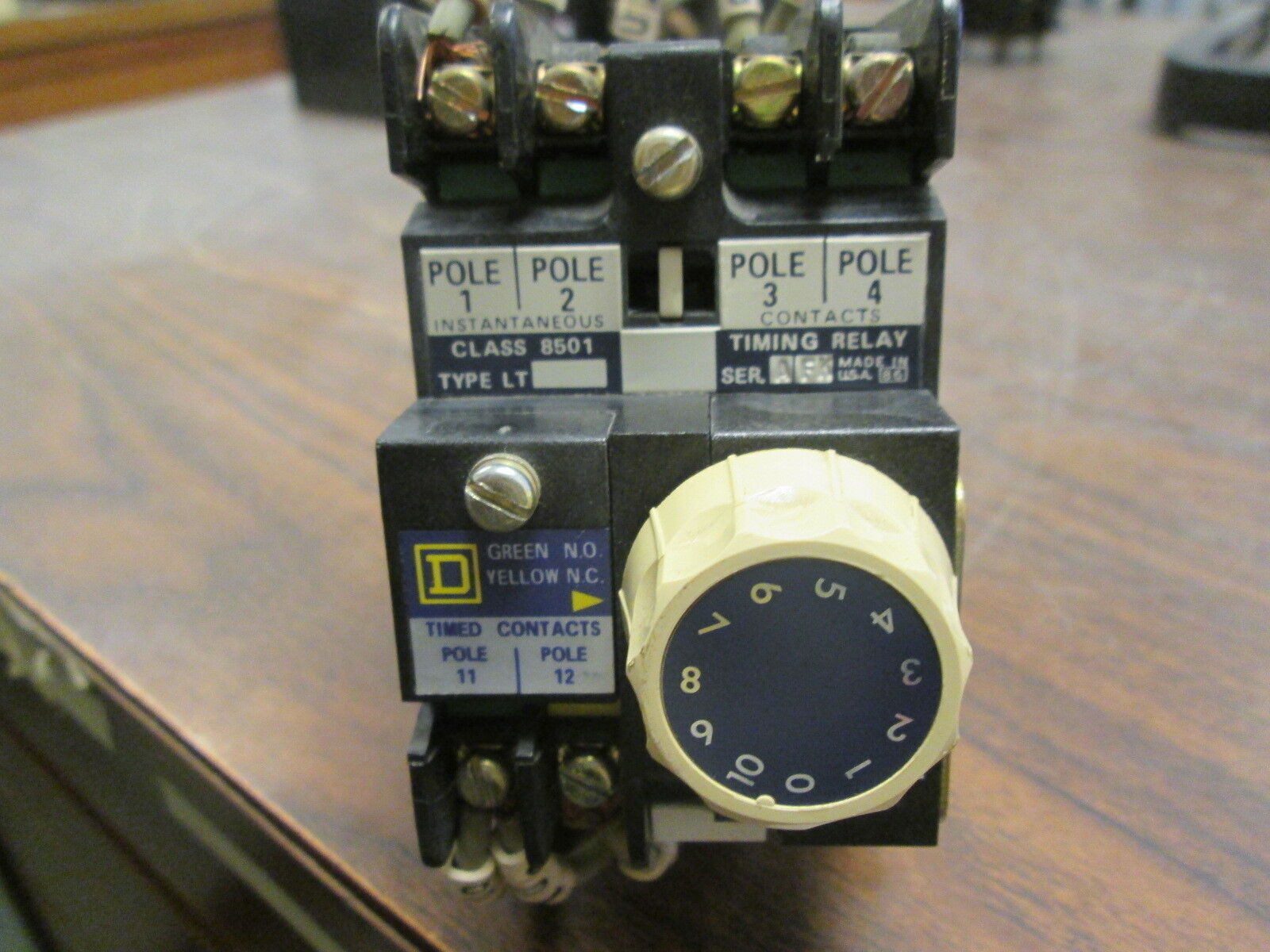 Square D Timing Relay 8501 L0-40 / 8501 LT 120V Coil Used