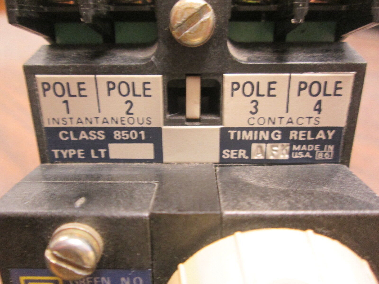 Square D Timing Relay 8501 L0-40 / 8501 LT 120V Coil Used