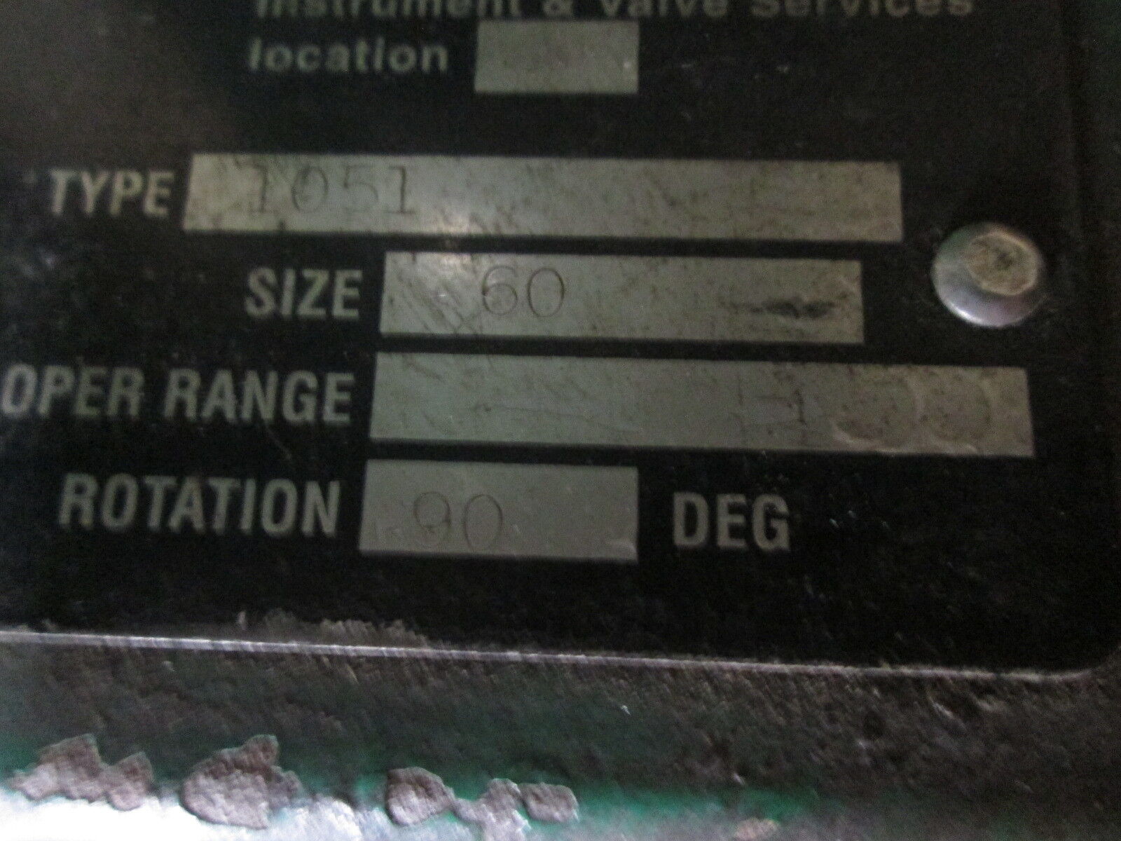 Fisher Diaphragm Control Valve 1051/A31 Used