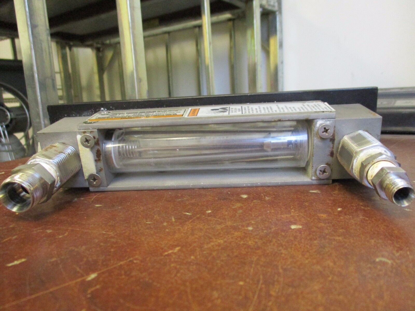 Brooks Sho-Rate Flowmeter 1358F1A2FC4B1BC Range:11.7-117 SLPM Used-Missing Screw