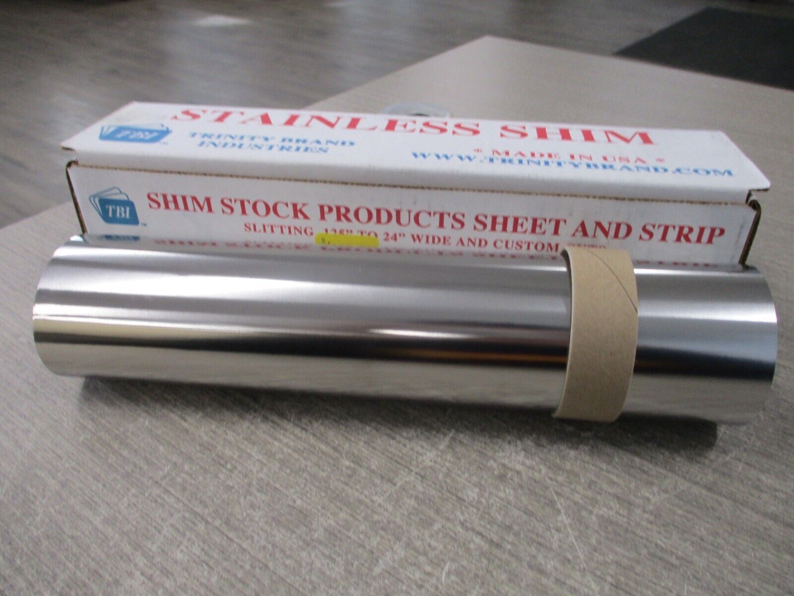 Trinity Stainless Shim SW-1 Length: 50" Width: 12" Thickness: 0.001 New Surplus