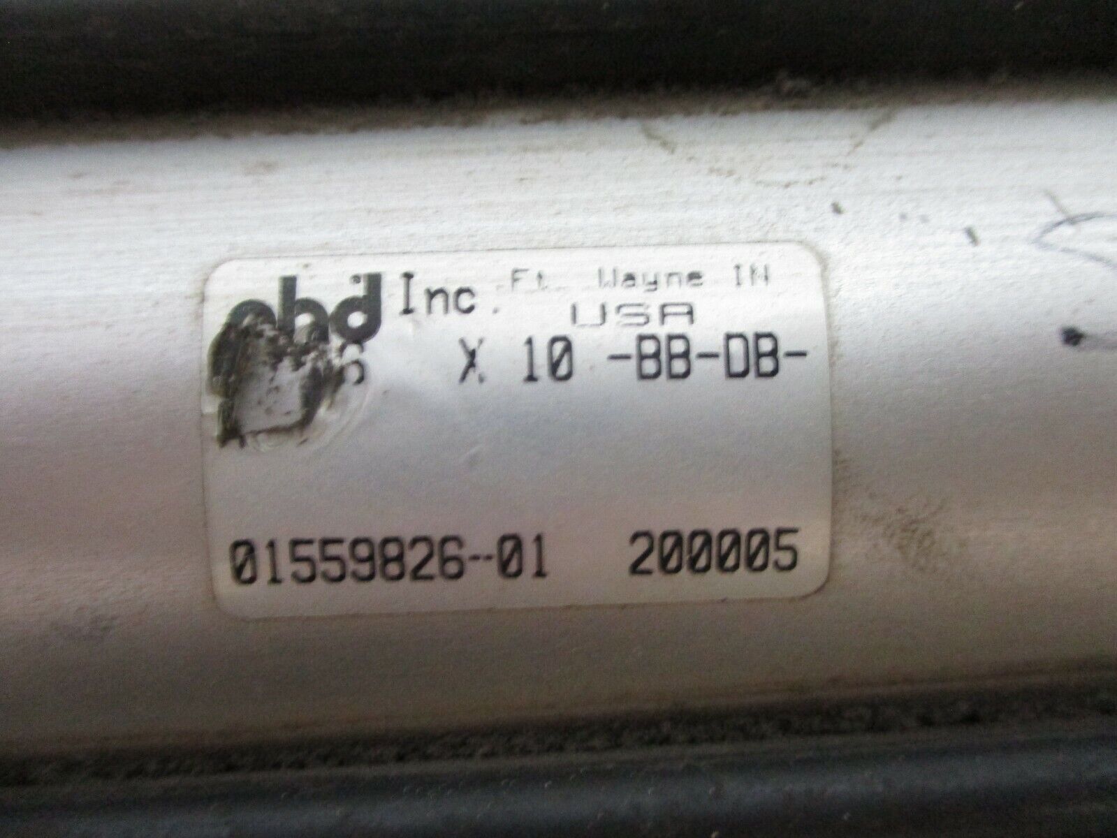 NHD Pneumatic Cylinder X-10-BB-DB Used