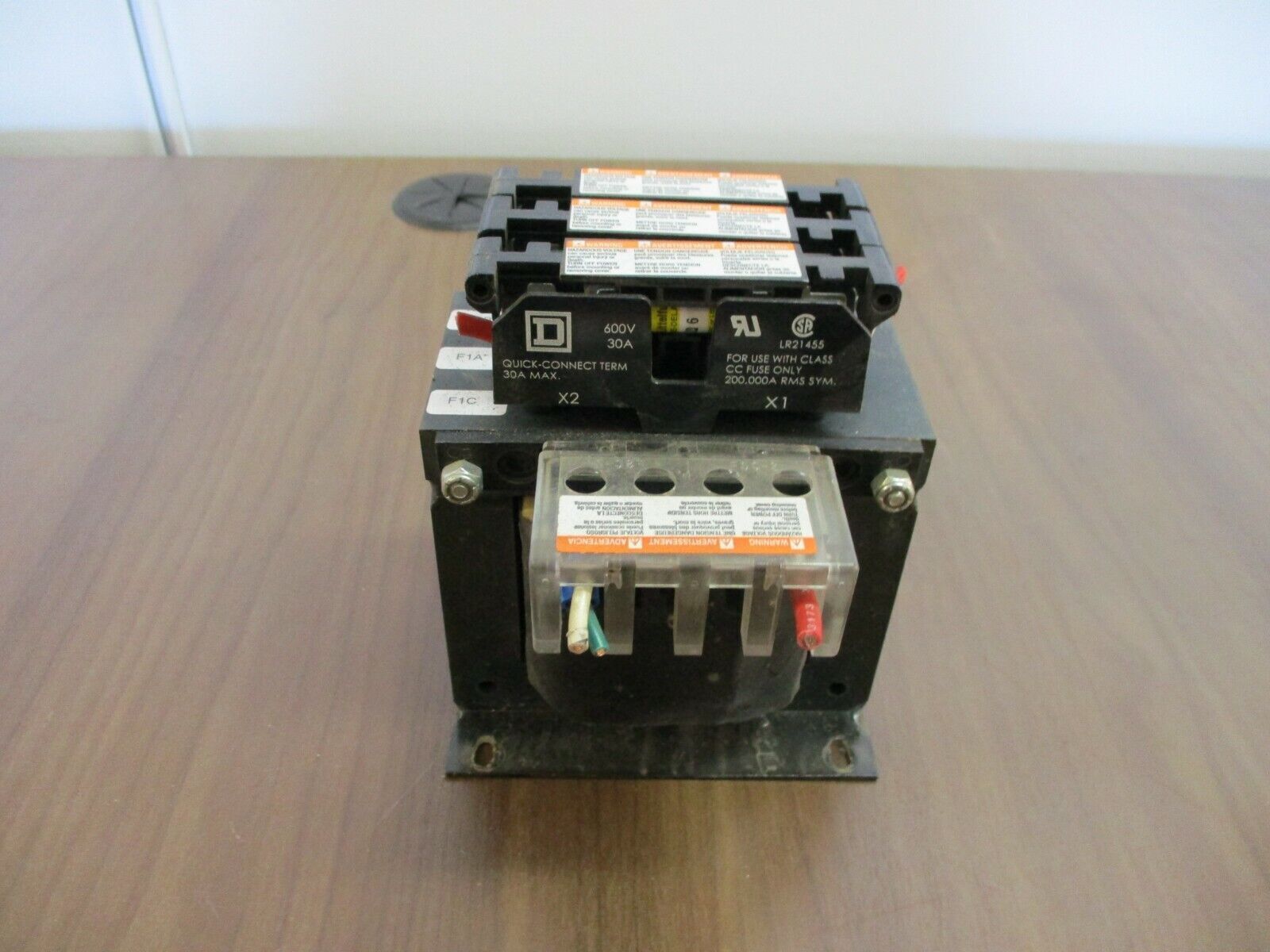 Square D Transformer, 9070TF500D1, 0.5kVA, Pri: 240/480V, Sec: 120V, 50/60 Used