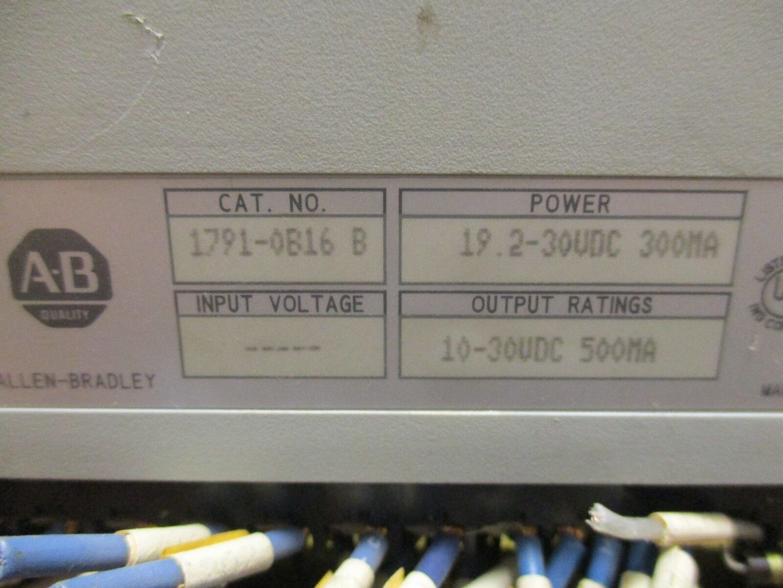 Allen-Bradley Output Module 1791-0B16/B Used