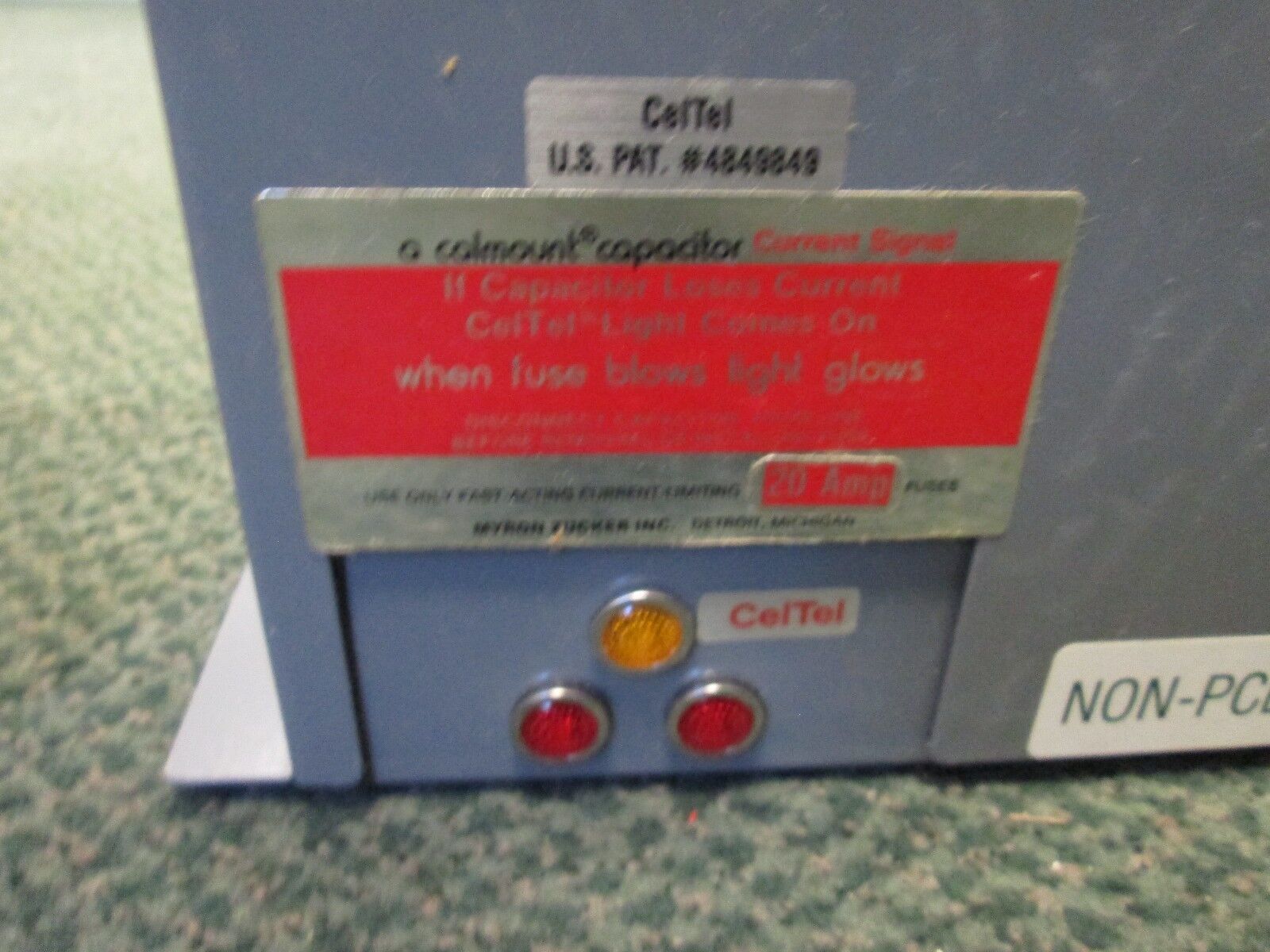 Myron Zucker Calmount Capacitor KIM43006-3 6 KVAR 480V 3Ph New Surplus