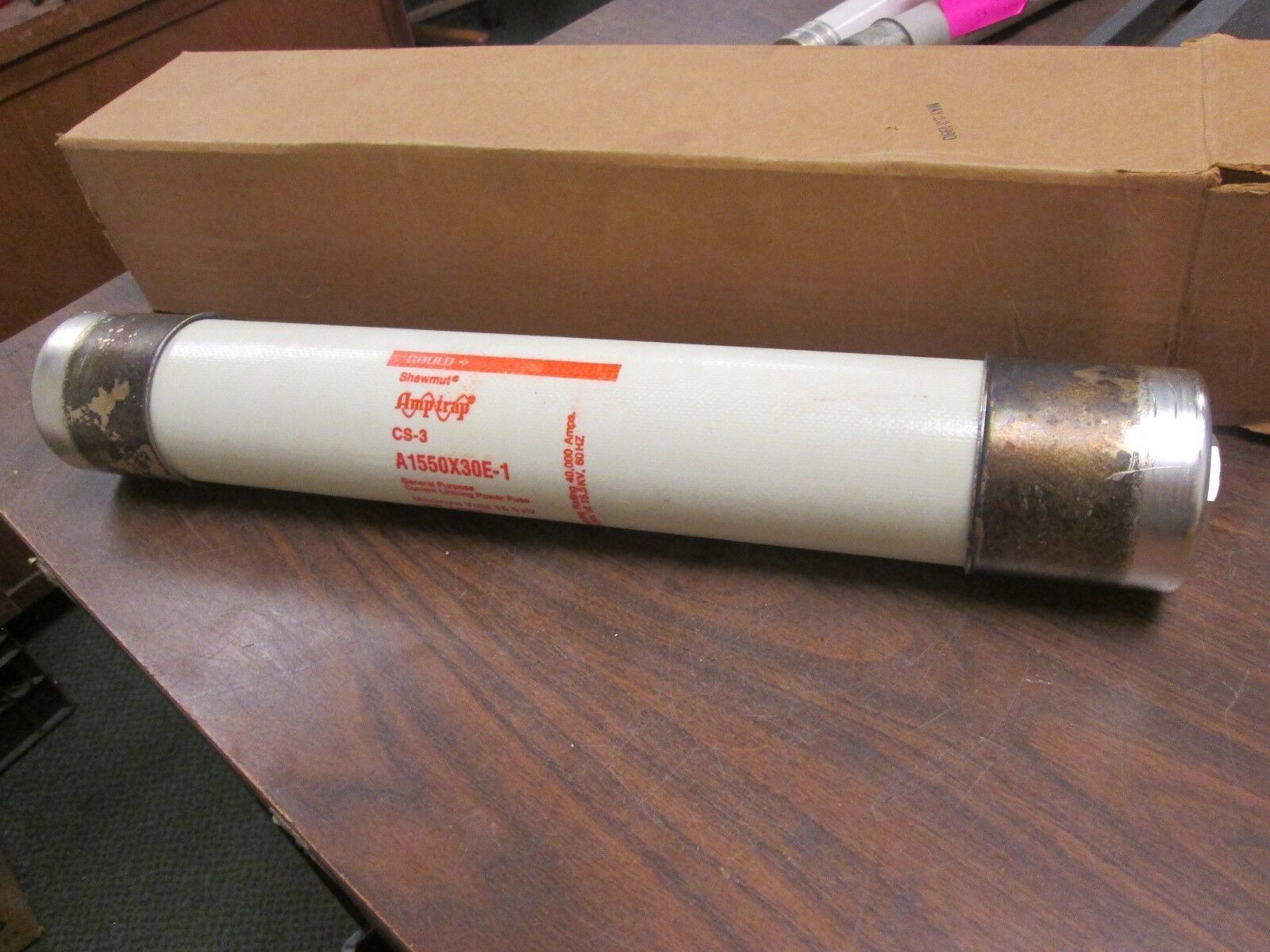 Gould Shawmut Amp-Trap Fuse A1550X30E-1 15.5KV 30E New Surplus
