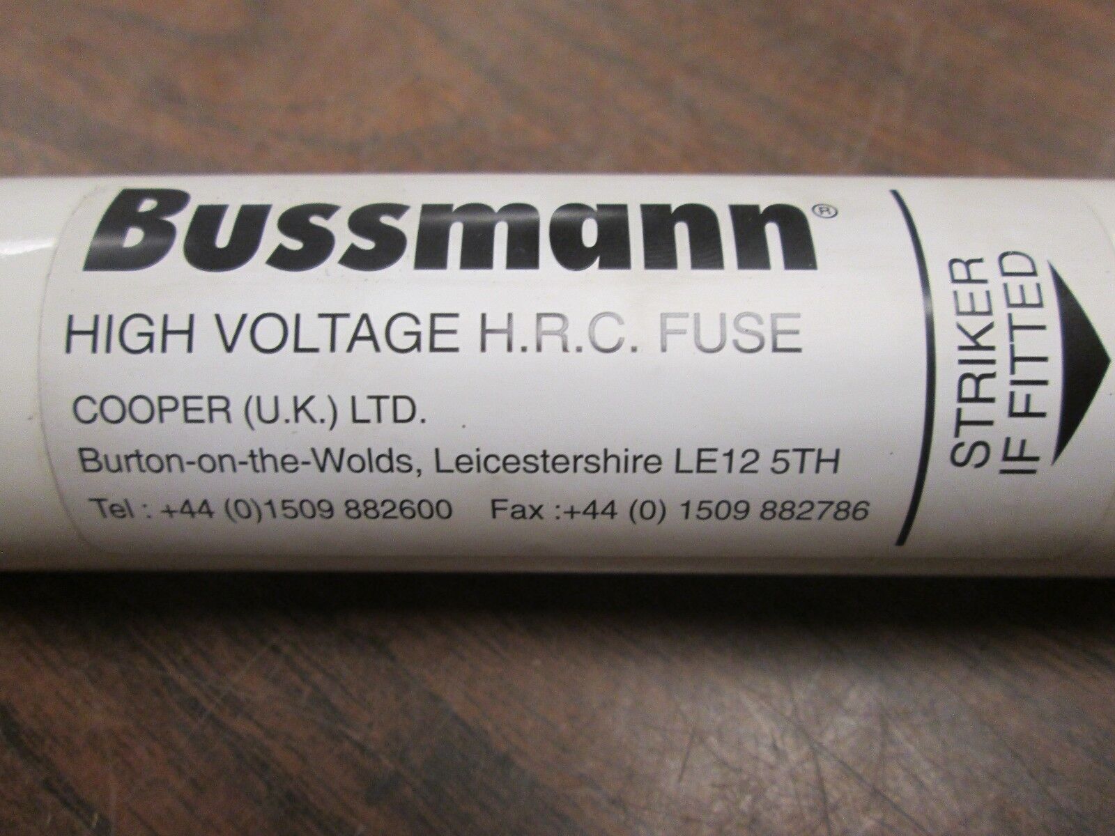Bussmann High Voltage HRC Fuse 15-5CAVH0-5E 15.5KV 0.5E Used