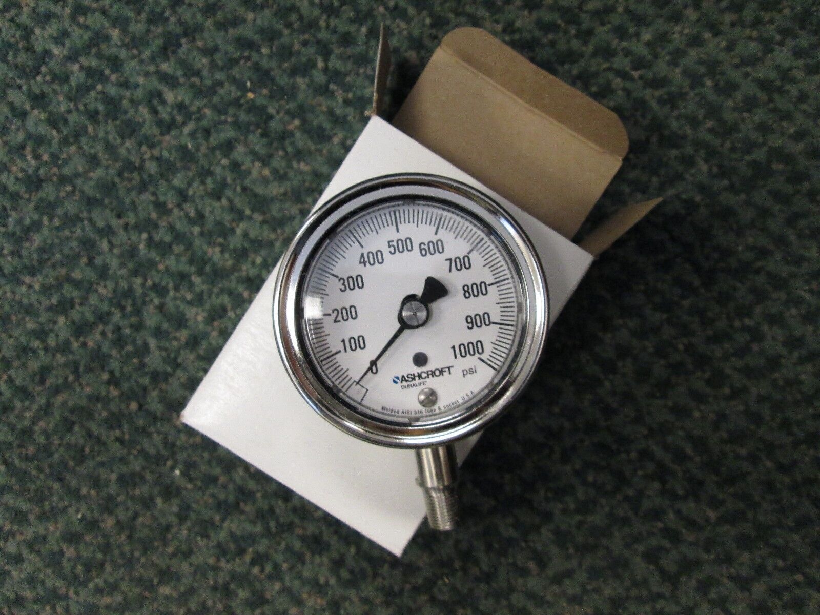 Ashcroft Industrial Duralife Gauge 25-1009-SW-01L-1000#