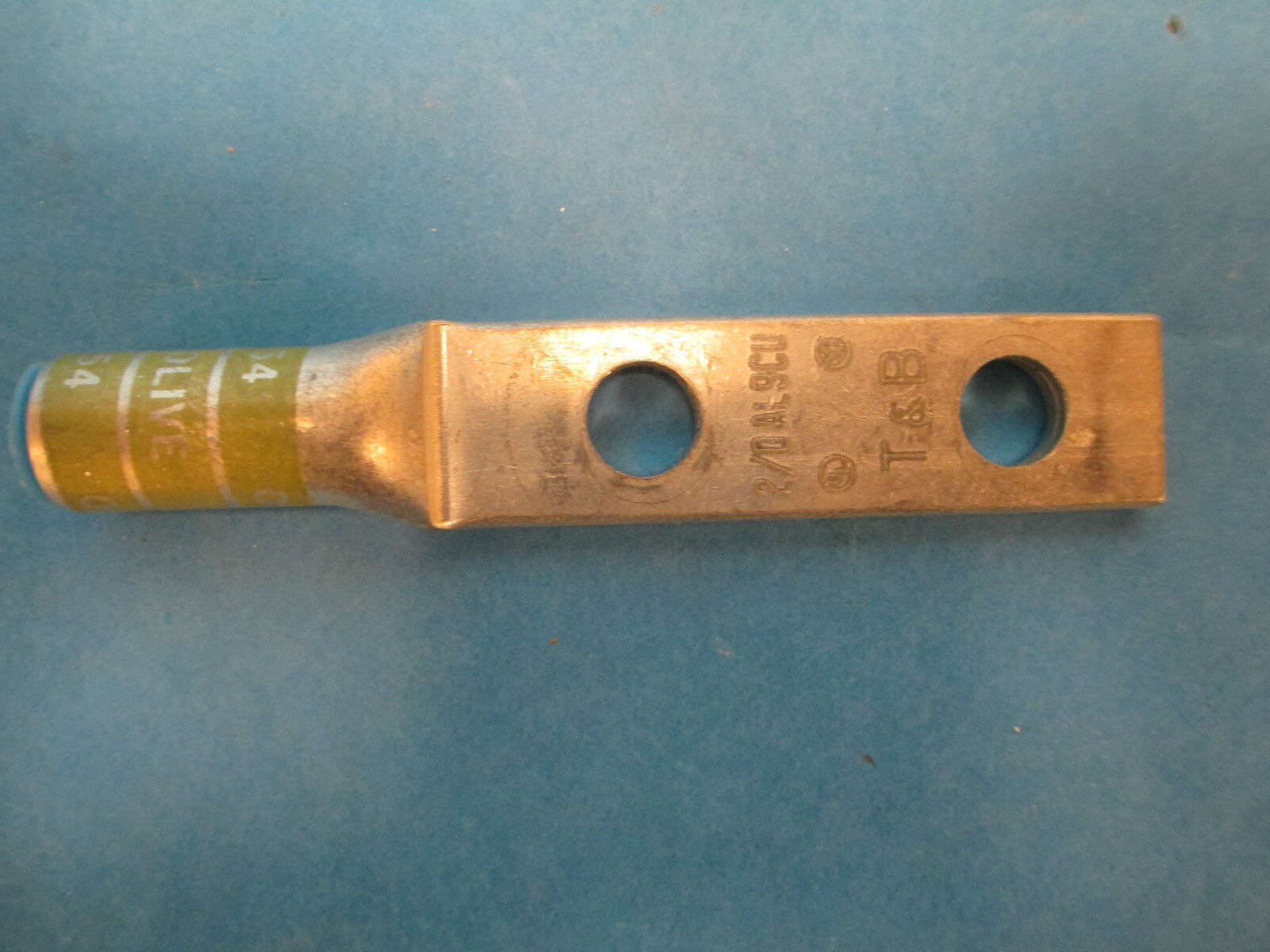 T&B Crimp Lug ATL202, 2/0 Wire Size Olive Die 54 New Surplus