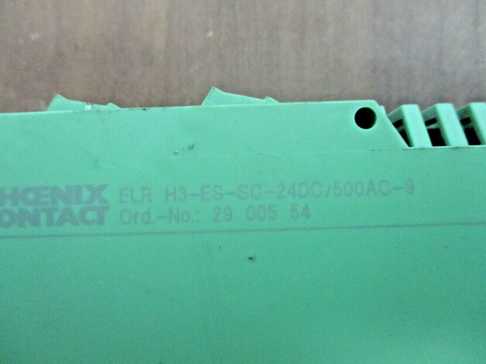 Phoenix Contact Hybrid Motor Starter ELR H3-ES-SC-24DC/500AC-9 Input: 24VDC Used
