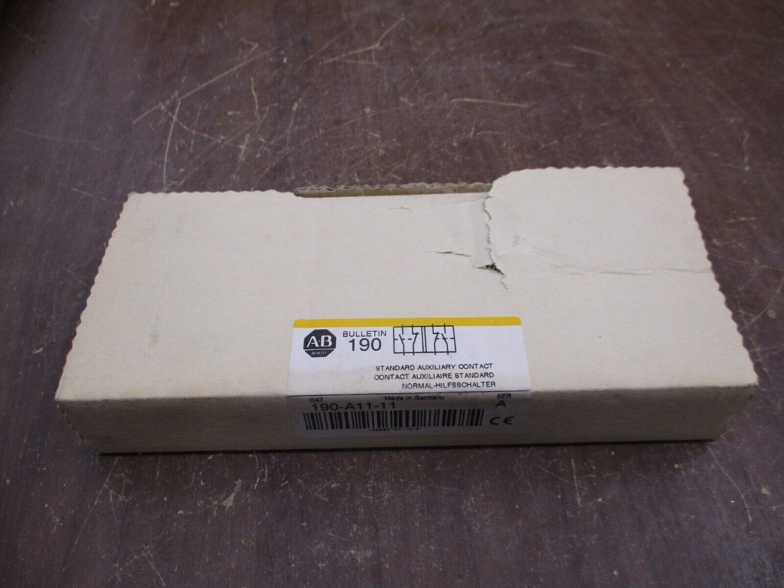 Allen-Bradley Auxiliary Contact 190-A11-11 Ser. A New Surplus