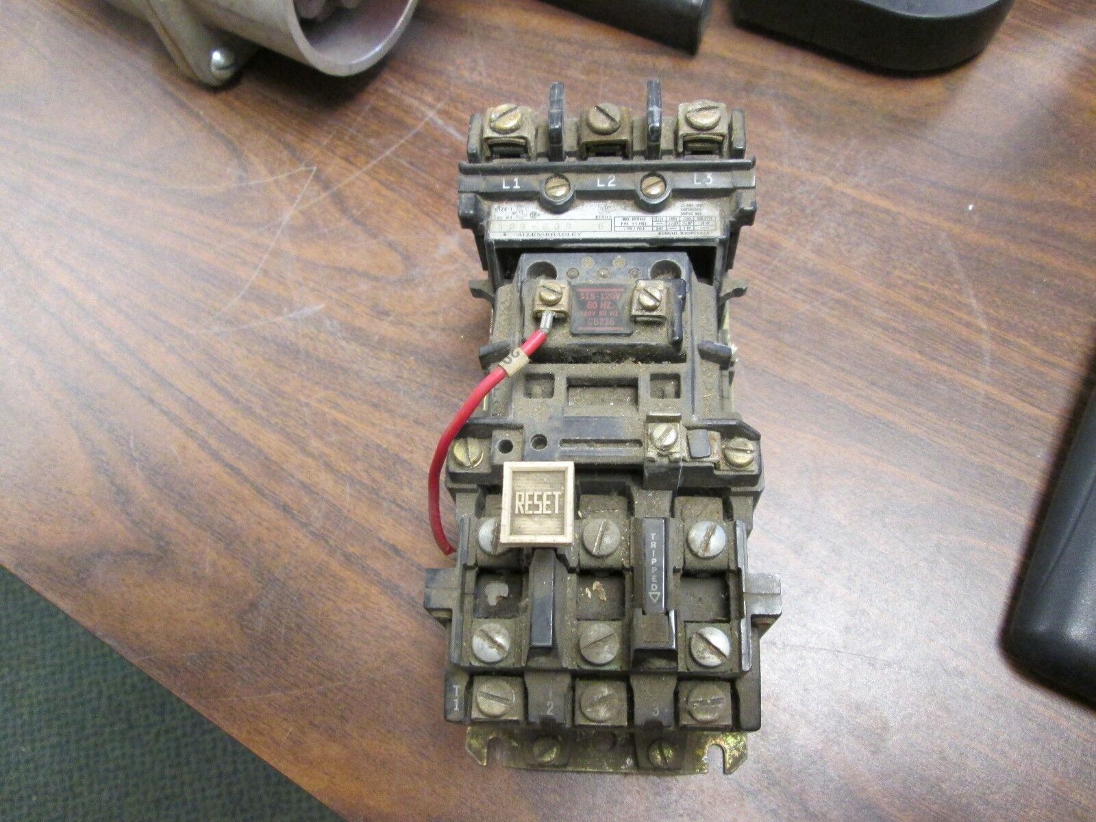 Allen-Bradley Open Starter 509-BOD Size 1 120V Coil 3P *Heaters May Vary* Used