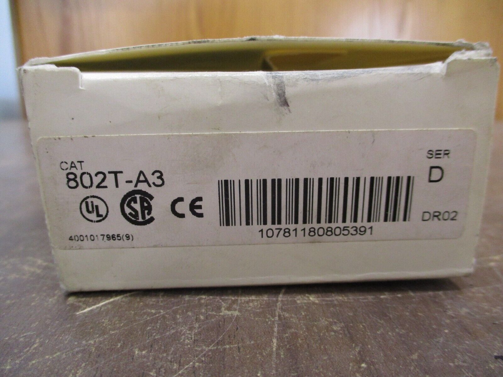 Allen-Bradley Oiltight Limit Switch 802T-A3 Ser. D *Missing Terminal Cover*