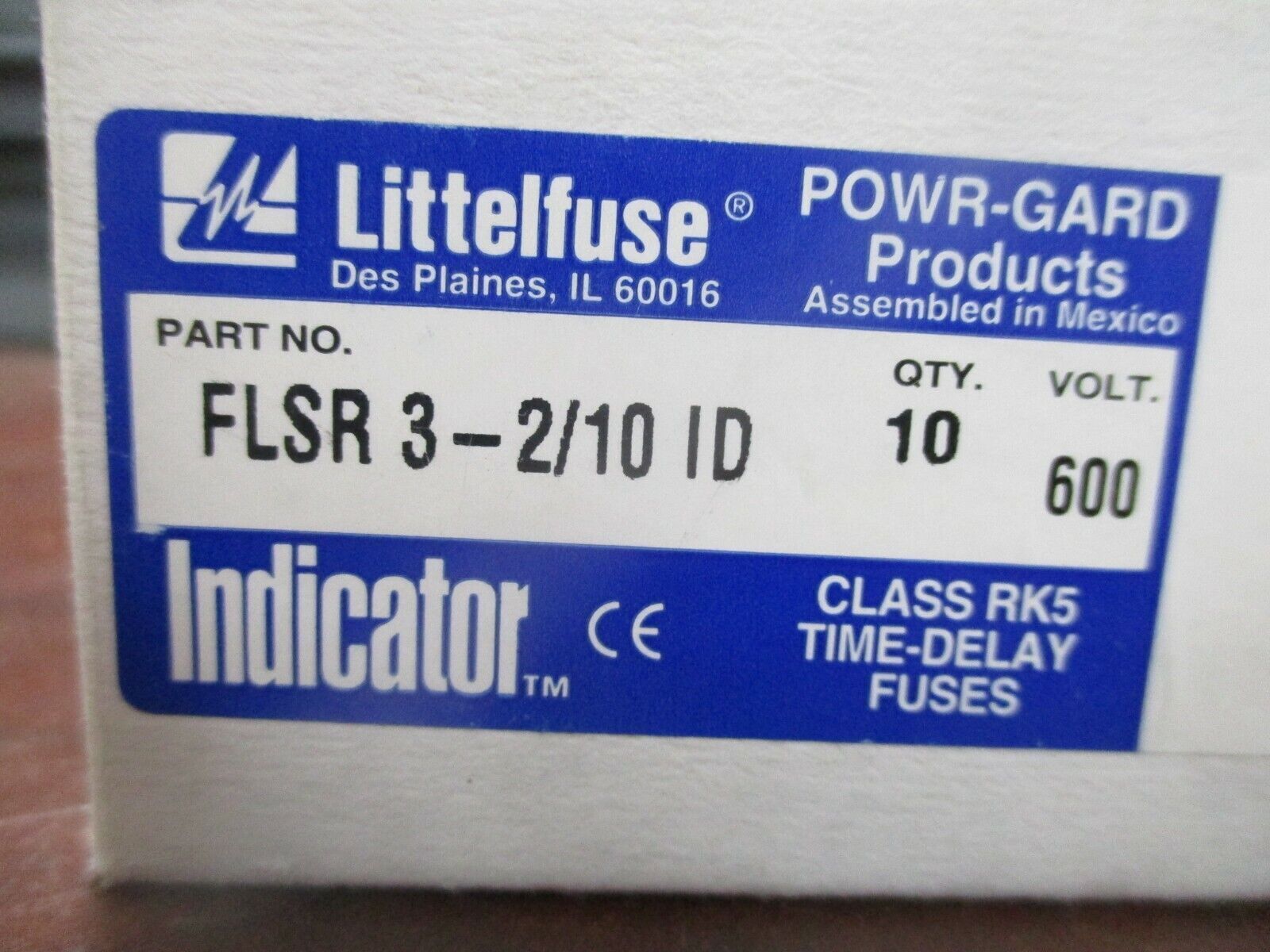 Littelfuse Indicator Fuse FLSR 3-2/10 ID 3-2/10A 600V *Box of 7* New Surplus