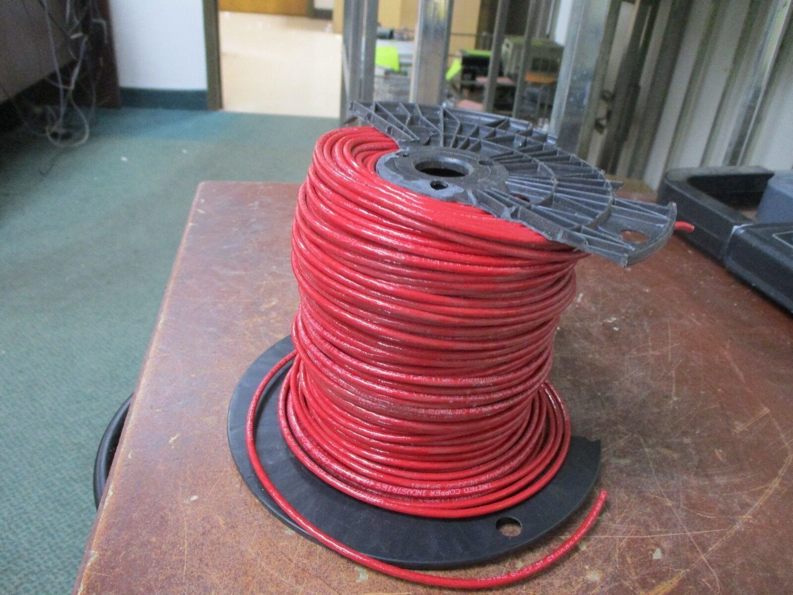United Copper 14STR Wire 325342 Red 600V Length: Approx 366ft New Surplus