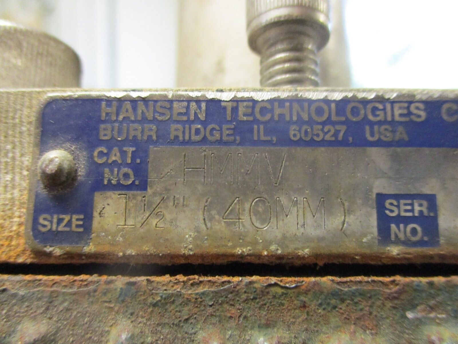 Hansen Sealed Motor Valve HMMV Size: 1-1/2" Used