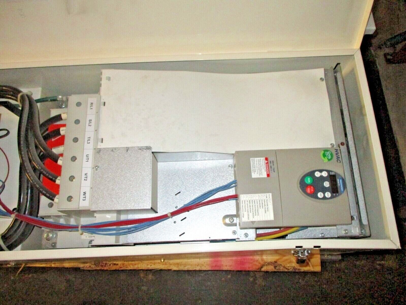 Square D ATV21 S-Flex AC Drive w/ Bypass ATV21HD55N4 75HP 3Ph w/ Disconnect Used