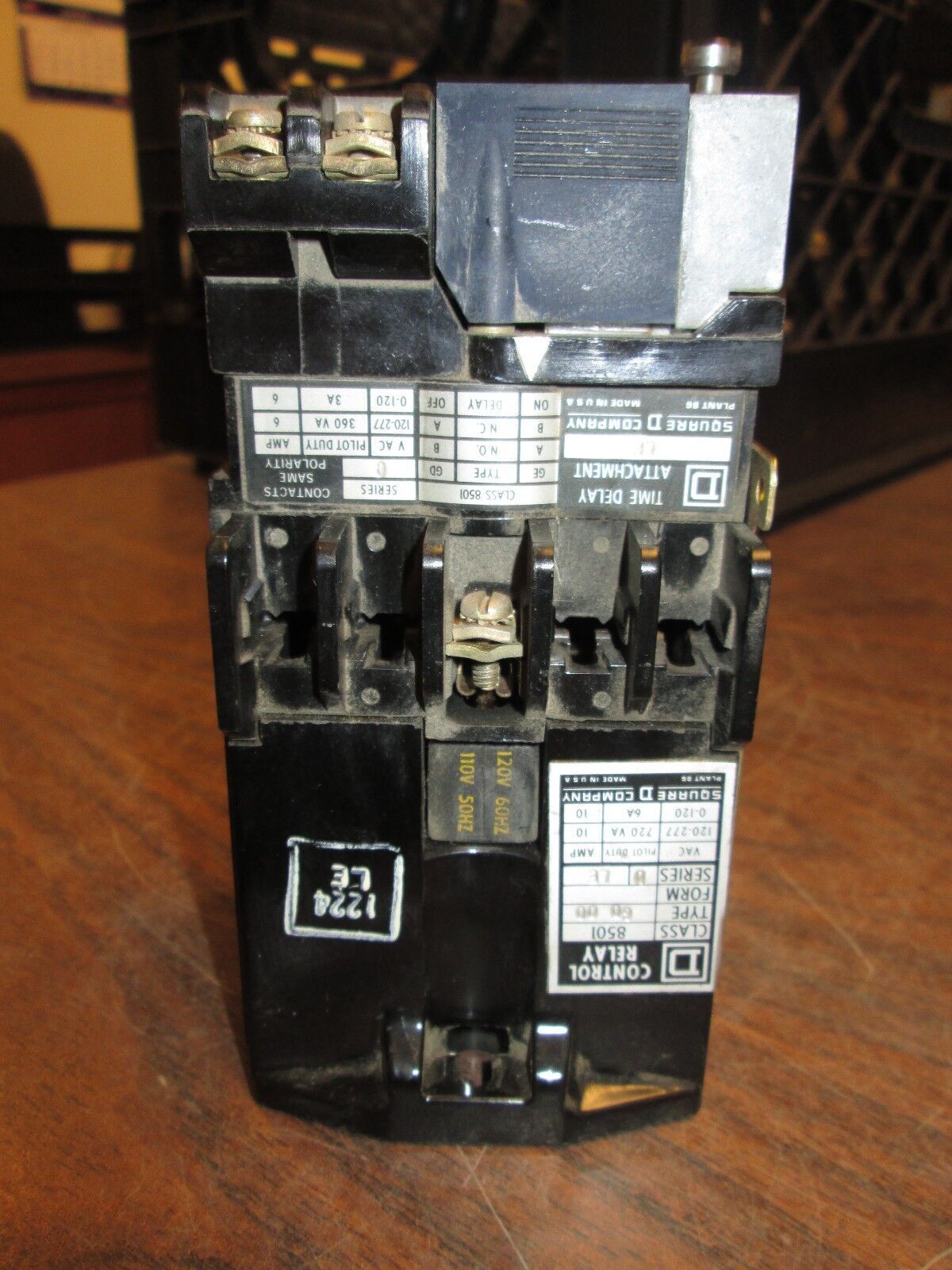 Allen-Bradley Control Relay 8501 G0 00 8501 LE 120V Coil Used