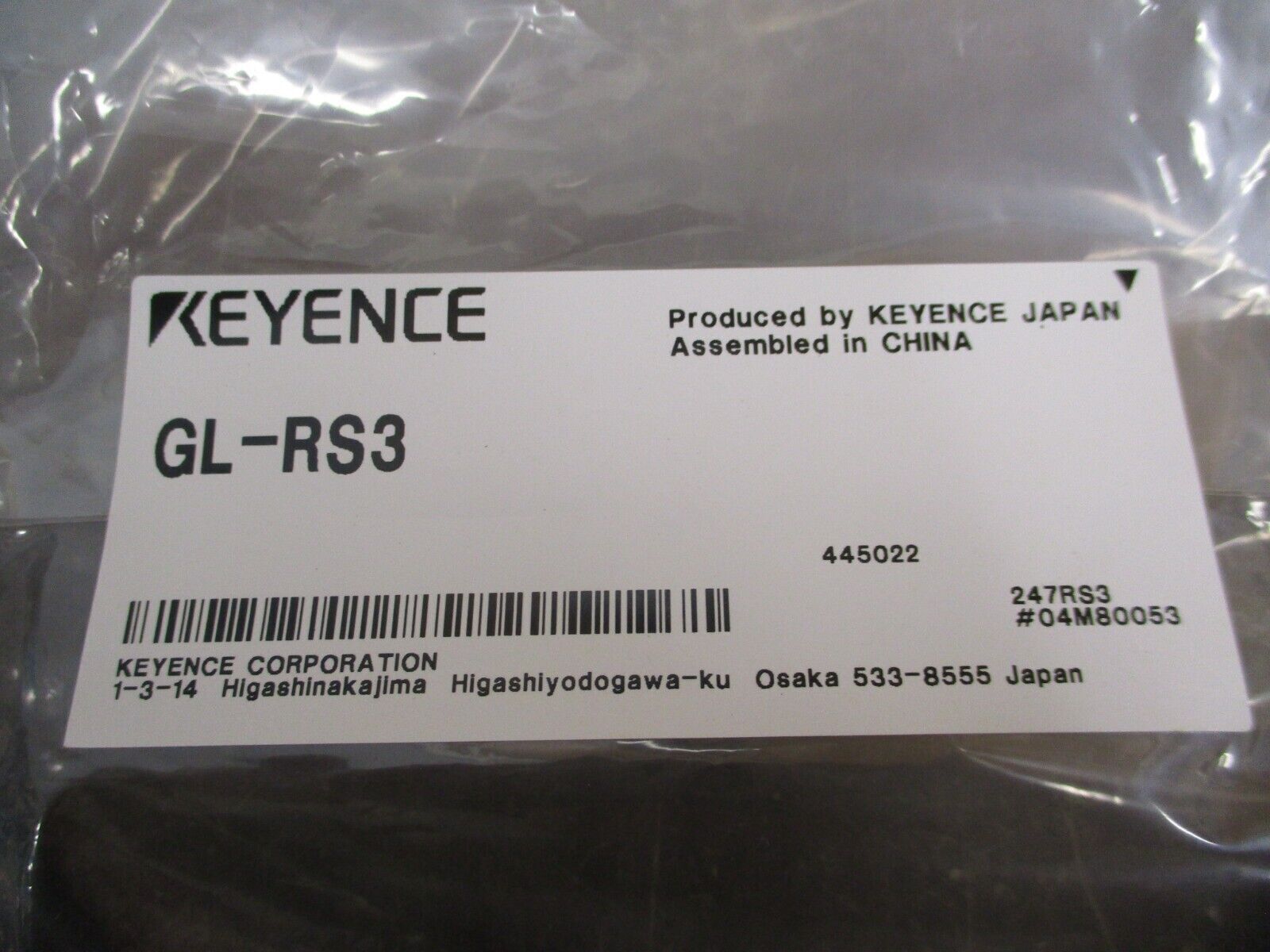 Keyence Series Connection Cable GL-RS3 3m New Surplus