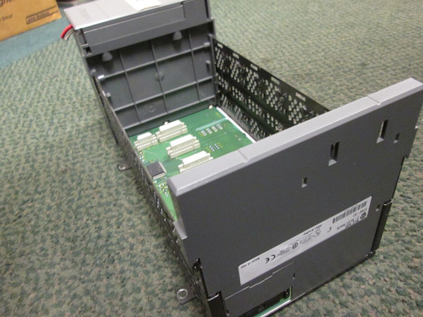 Allen-Bradley SLC 500 PLC Rack w/ Power Supply 1746-A7 / 1746-P2 7-Slot Used