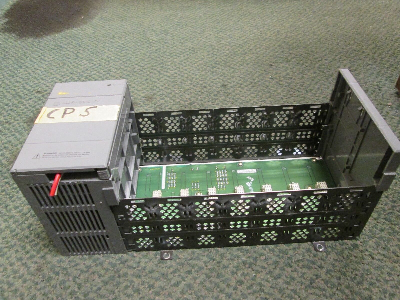 Allen-Bradley SLC 500 PLC Rack w/ Power Supply 1746-A7 / 1746-P2 7-Slot Used