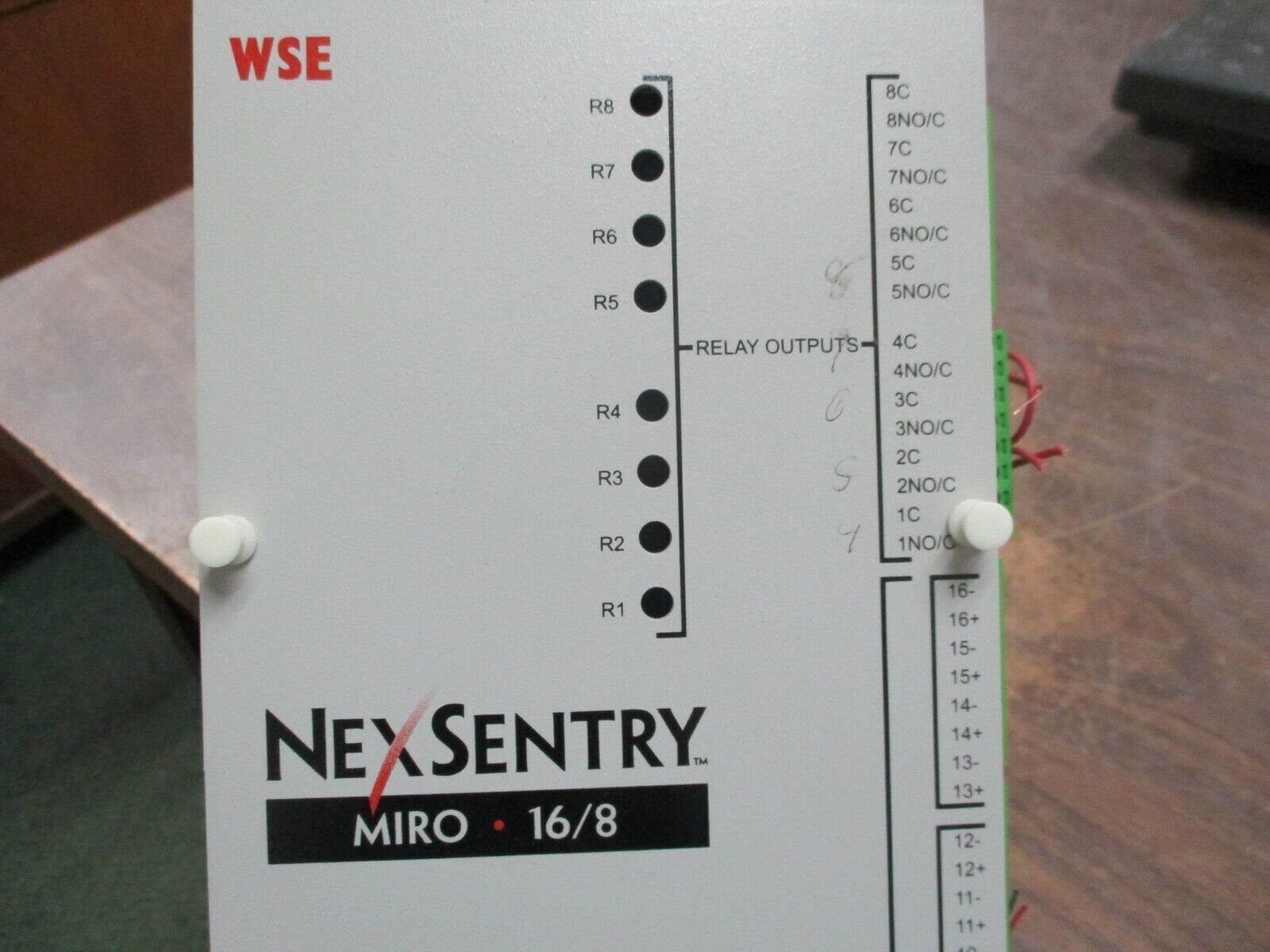 WSE NexSentry 4100 Series MIRO 16/8 Module 6210 9515002 Rev. K 28VDC Used