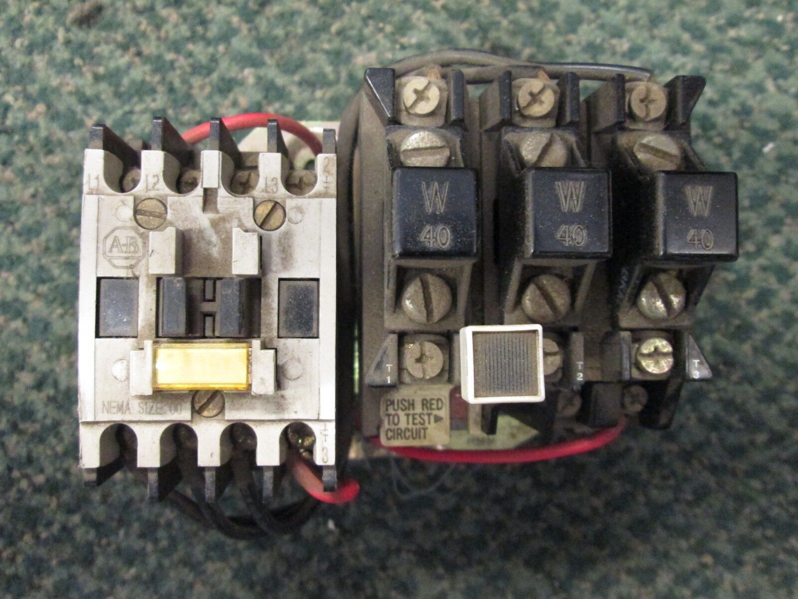 Allen-Bradley Starter 509-TOD Size 00 9A 600V 120V Coil Used