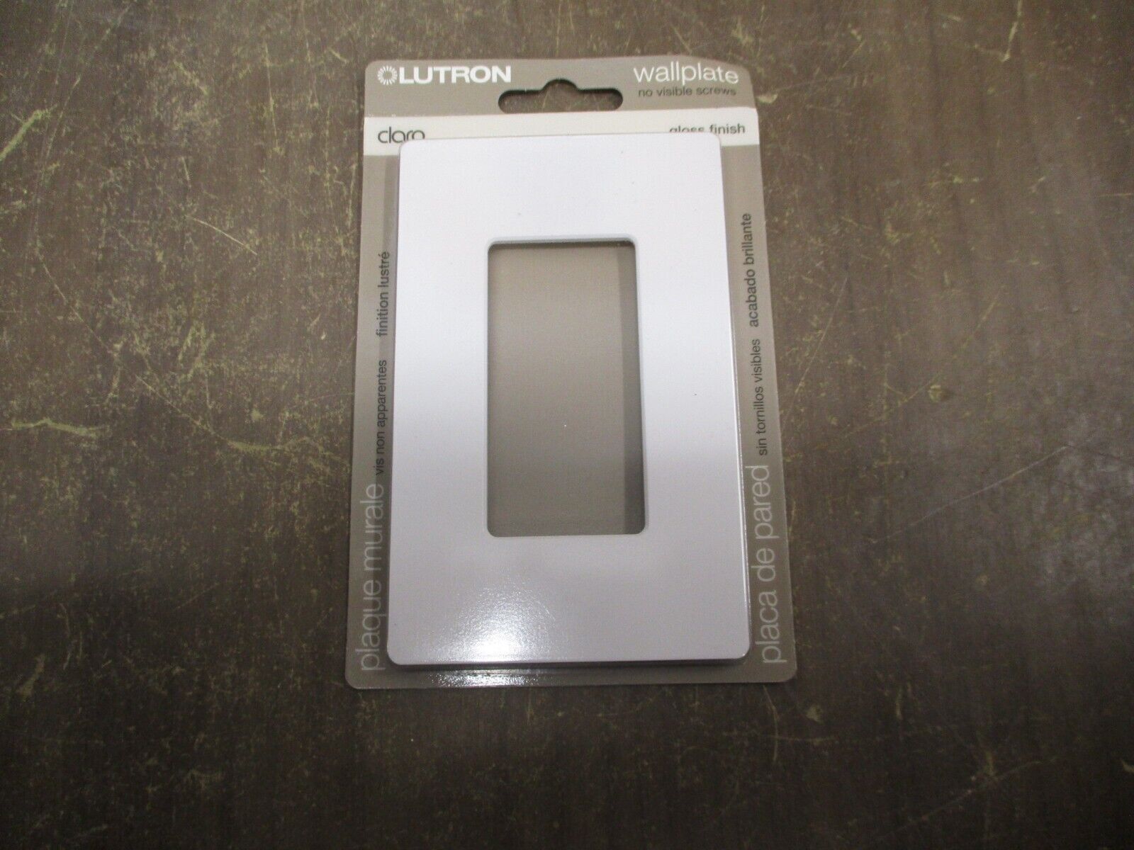 Lutron Wallplate CW-1-WH Gloss Finish White *Lot of 7* New Surplus