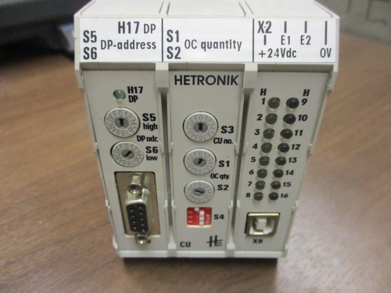 Hetronik HC500 CPU Module w/ Profibus-DP HC500-CU-2DP Ver. A.2-V1.13 Used