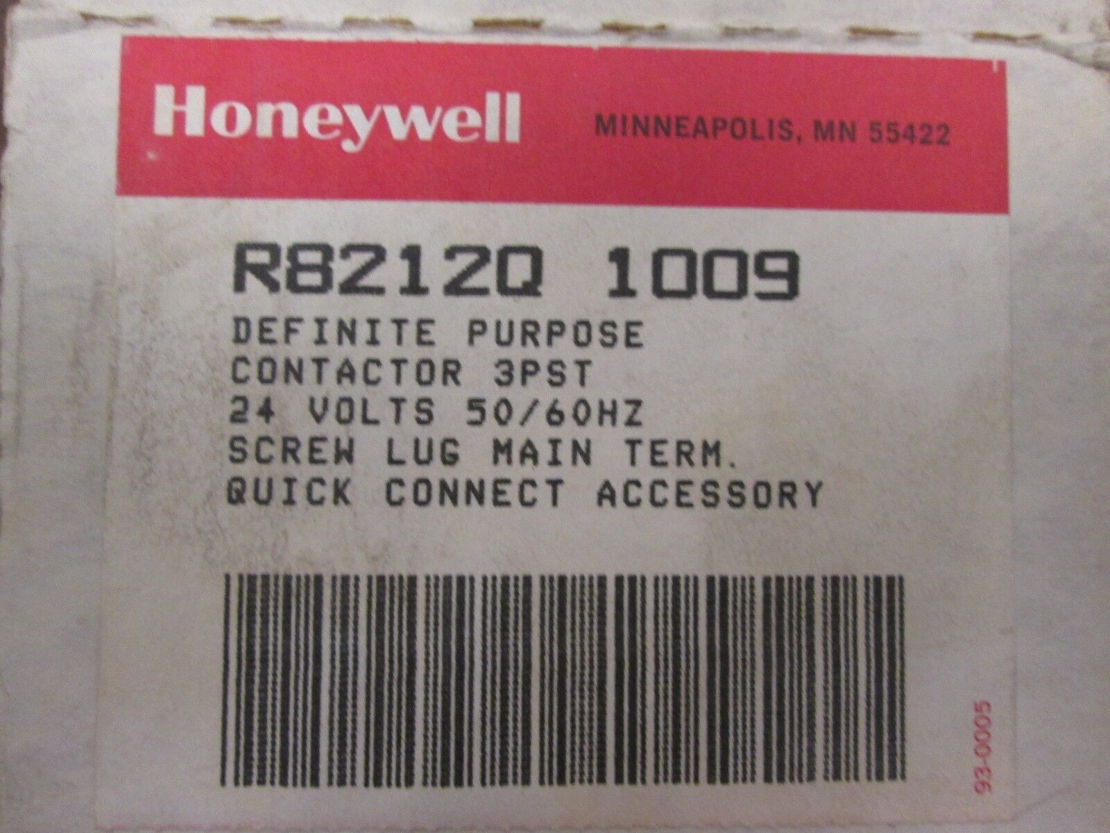 Honeywell Contactor R8212Q 1009 3P 24V New Surplus