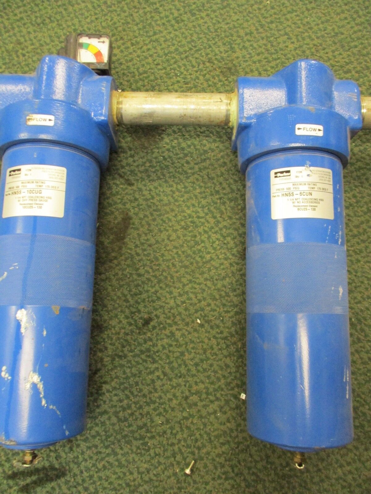 Parker Finite Filters HN5S-10CUG / HN5S-6CUN 500PSIG 175°F Used