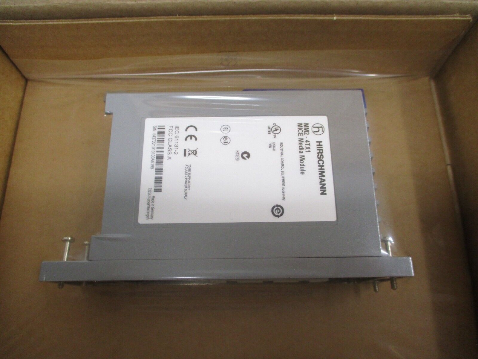 Hirschmann Ethernet Media Module MM2-4TX1 New Surplus