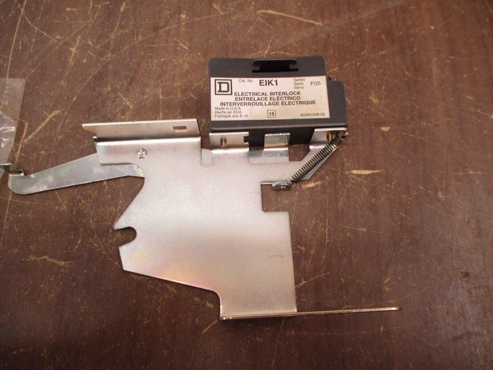 Square D Electrical Interlock Kit EIK1 Ser. F05 1 N.O. 1 N.C. New Surplus