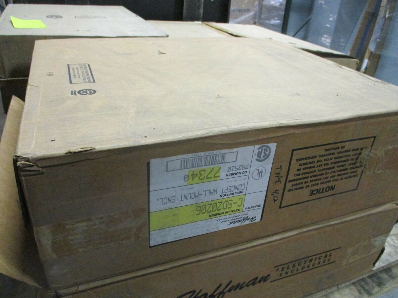 Hoffman Concept Type 4,12 Enclosure C-SD20206 Size: 20x20x6" New Surplus