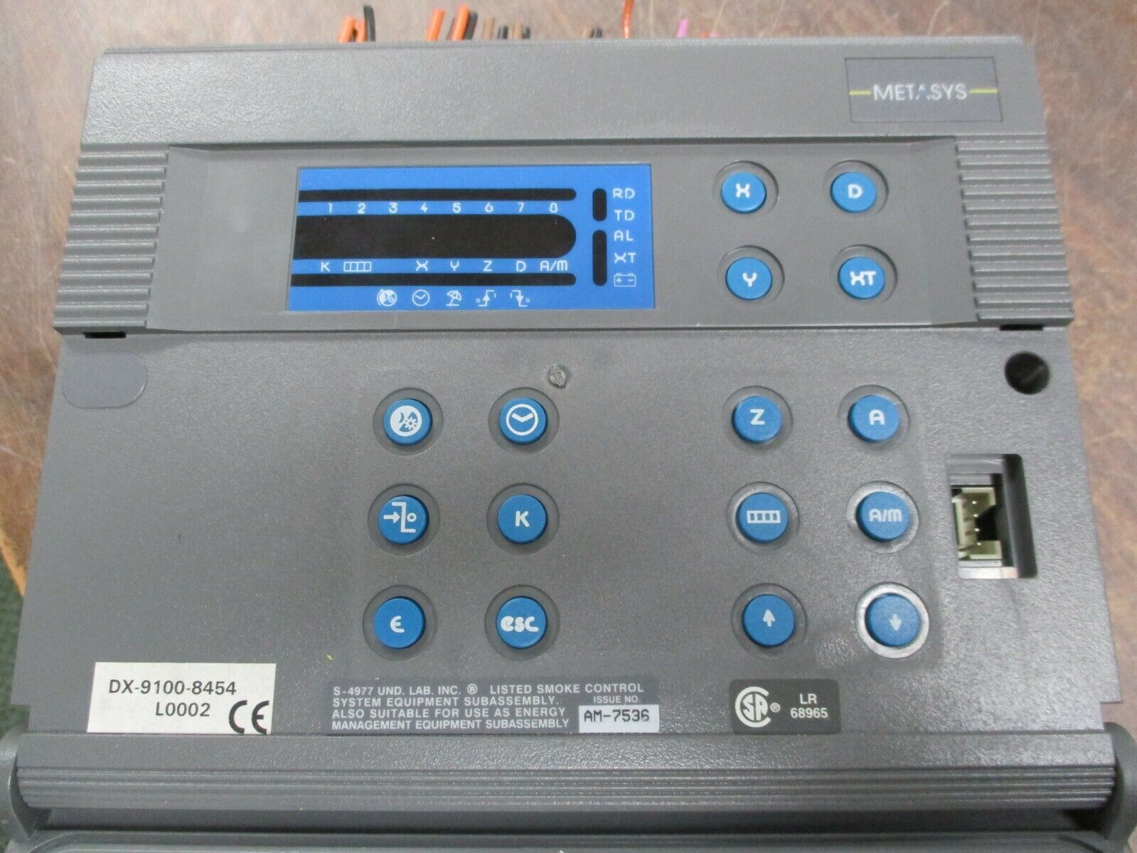Johnson Controls / Metasys Controller, DX-9100-8454, 24VAC, Used