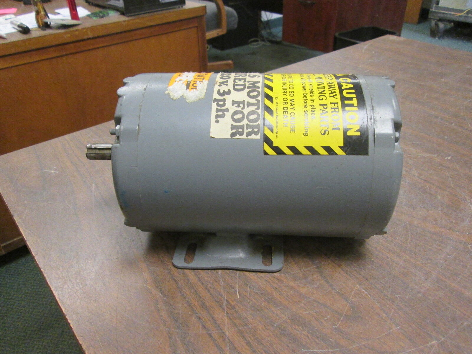 Baldor AC Motor ½HP 1425RPM FR: 48Z 190/380V 2.2/1.1A 3Ph Used