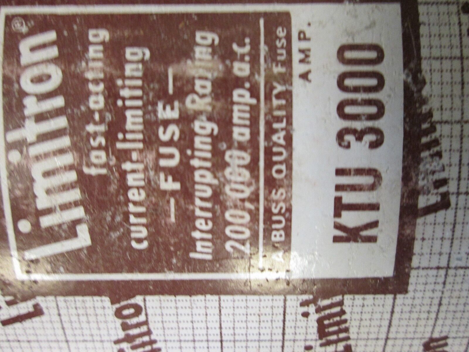 Bussmann Fuse, KTU3000, 3000A, 600V, New Surplus