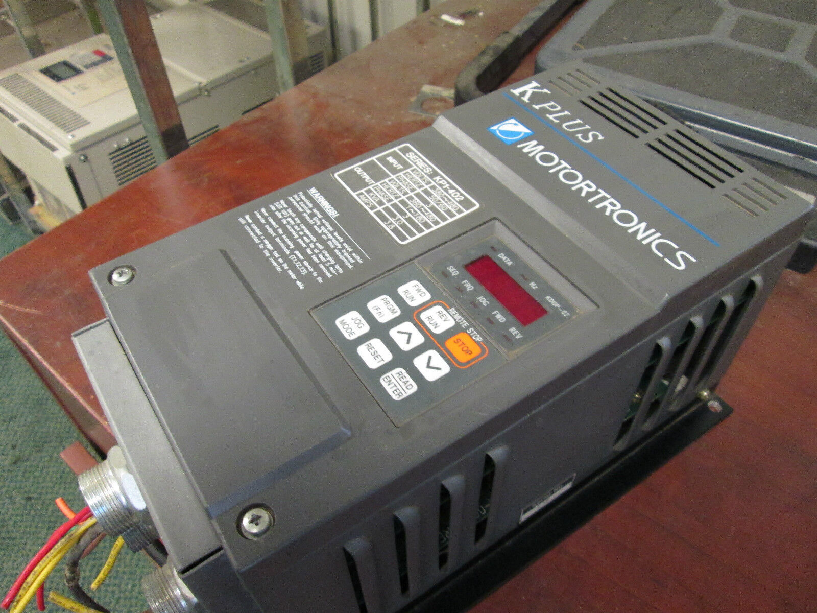 Motortronics K Plus AC Drive KP1-402 3KVA 3Ph In: 380-480V Out: 380-480V 3.8A