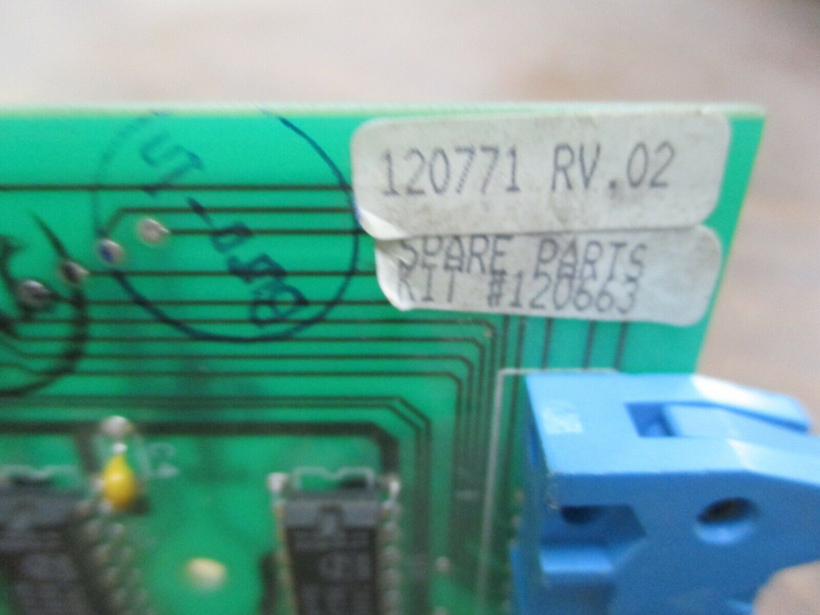 Allen-Bradley Drive Interface Board 120771 RV. 02 Used