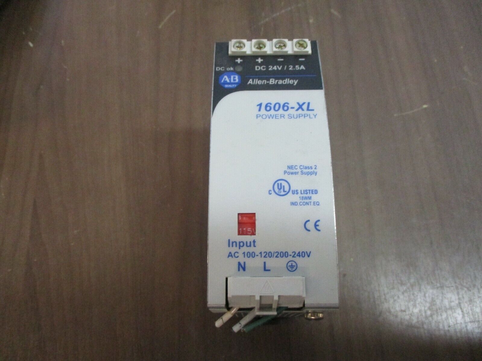 Allen-Bradley Power Supply 1606-XL60D Ser. A Output: DC 24V 2.3A Used