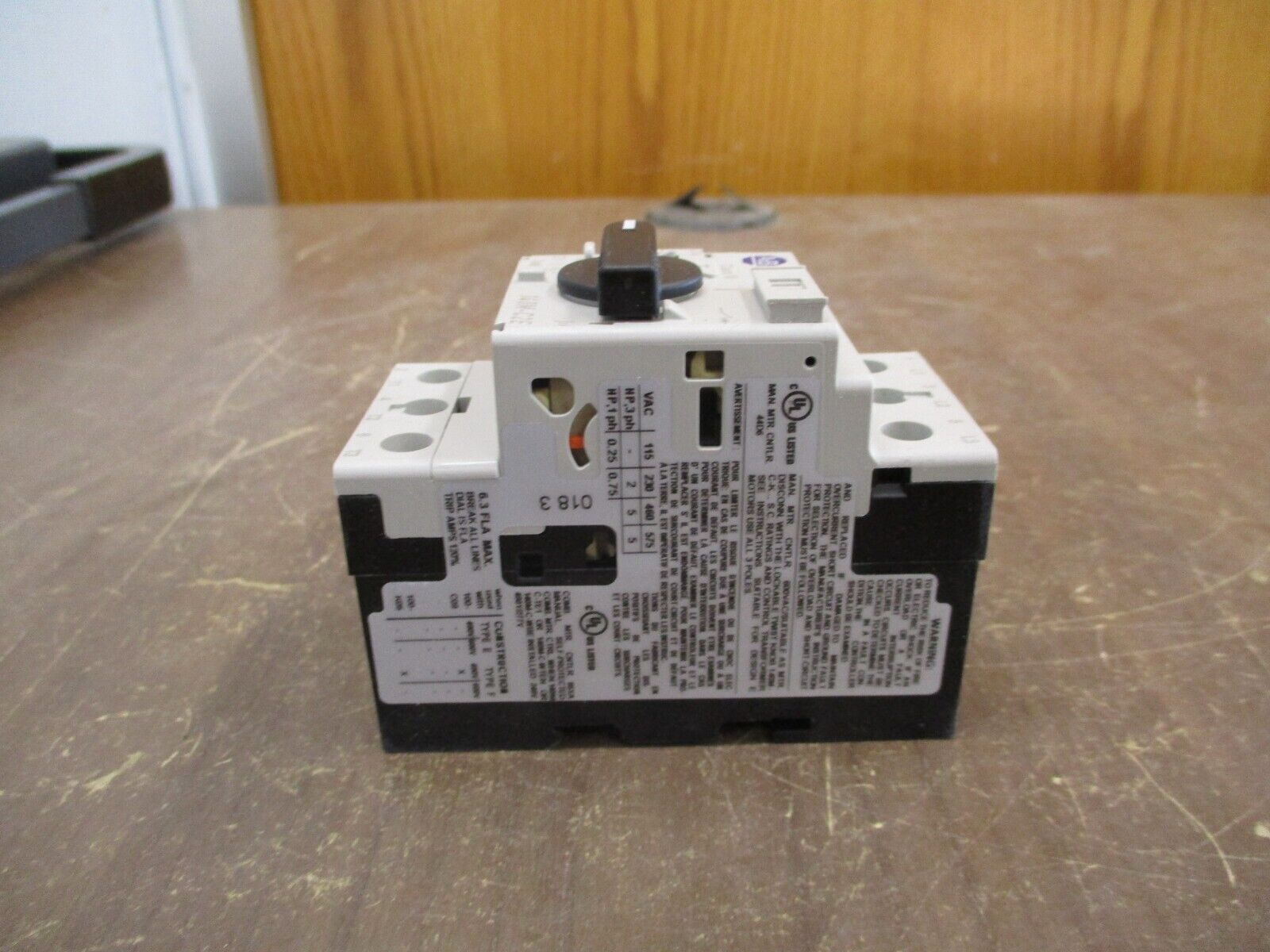 Allen-Bradley Manual Motor Protector 140M-C2E-B63 Ser. C Trip: 4.0-6.3A