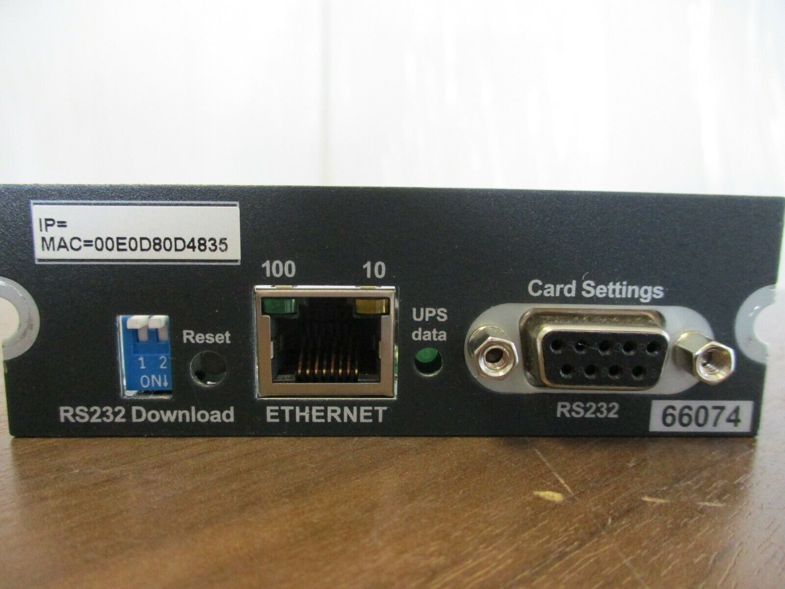 MGE YUPI Comm. Card 34003630 00 Used